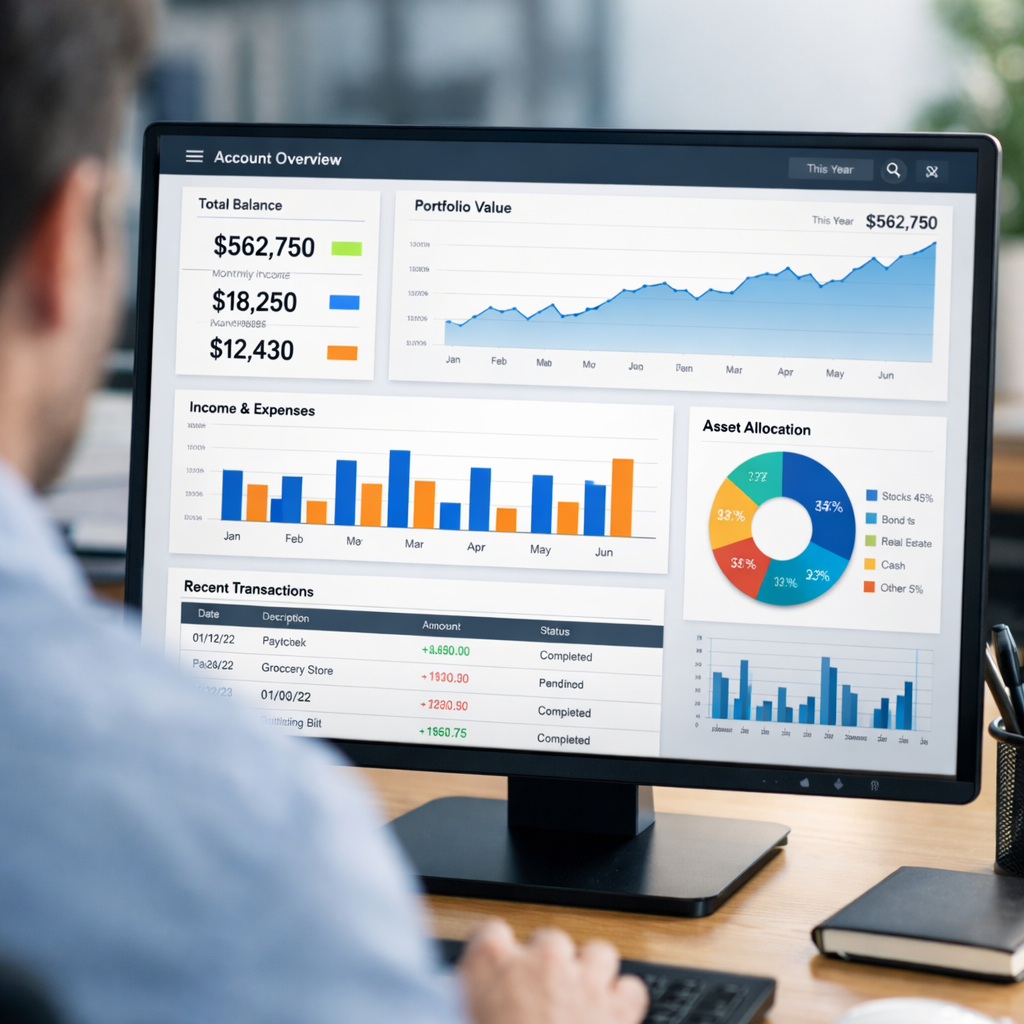 Office Dashboard View Over Shoulder-1